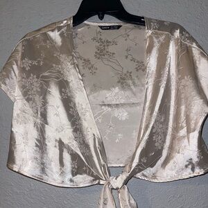 Tie champagne cover up